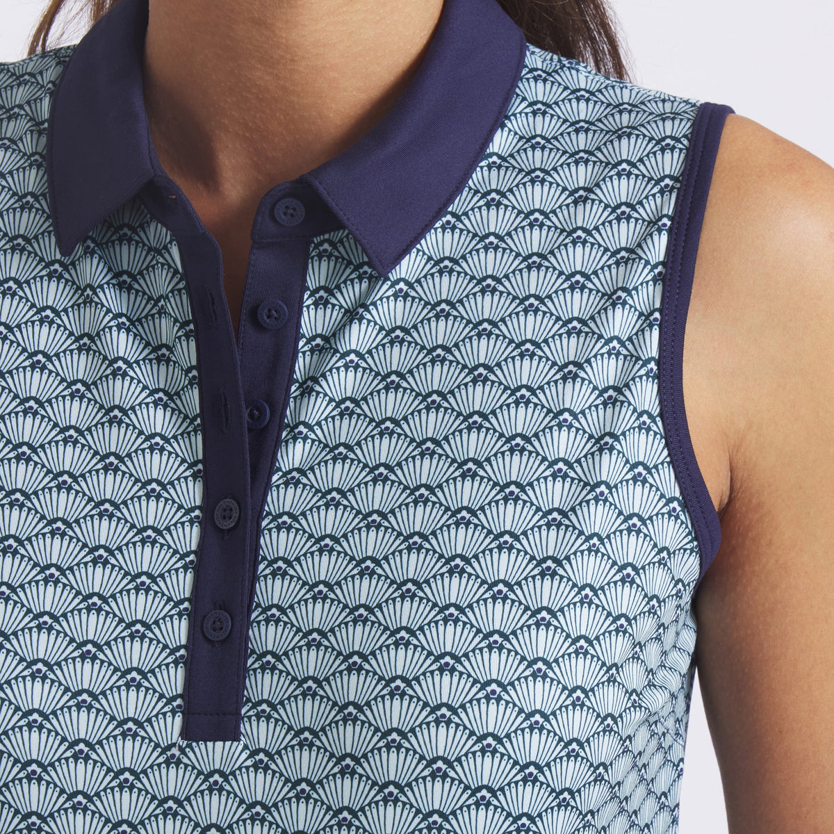Women's CLOUDSPUN Scallop Sleeveless Golf Polo / Puma Golf Popular