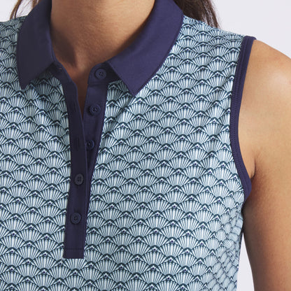 Women's CLOUDSPUN Scallop Sleeveless Golf Polo / Puma Golf Popular