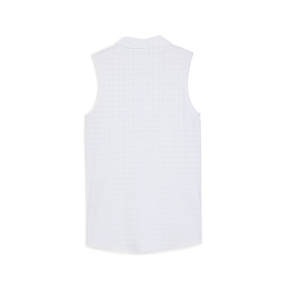 Women's Houndstooth Sleeveless Golf Polo / Puma Golf Premium