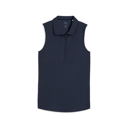 Women's Houndstooth Sleeveless Golf Polo / Puma Golf Premium