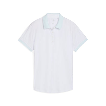 Women's MATTR Stripe Jacquard Golf Polo / Puma Golf Smart Buy