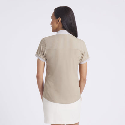 Women's MATTR Stripe Jacquard Golf Polo / Puma Golf Smart Buy