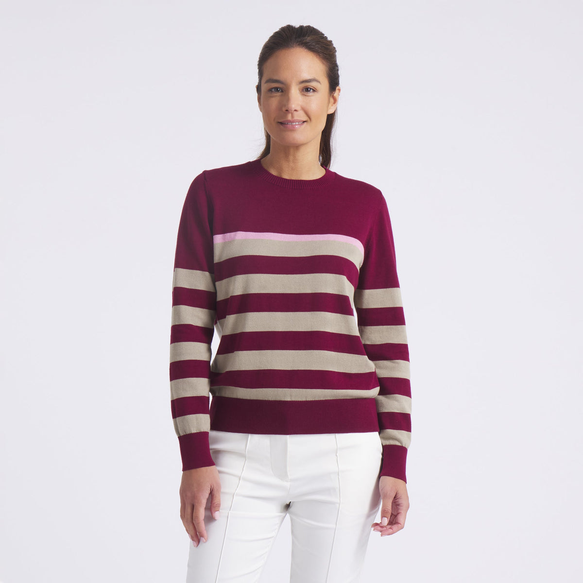 Women's Resort Stripe Golf Sweater / Puma Golf Discount