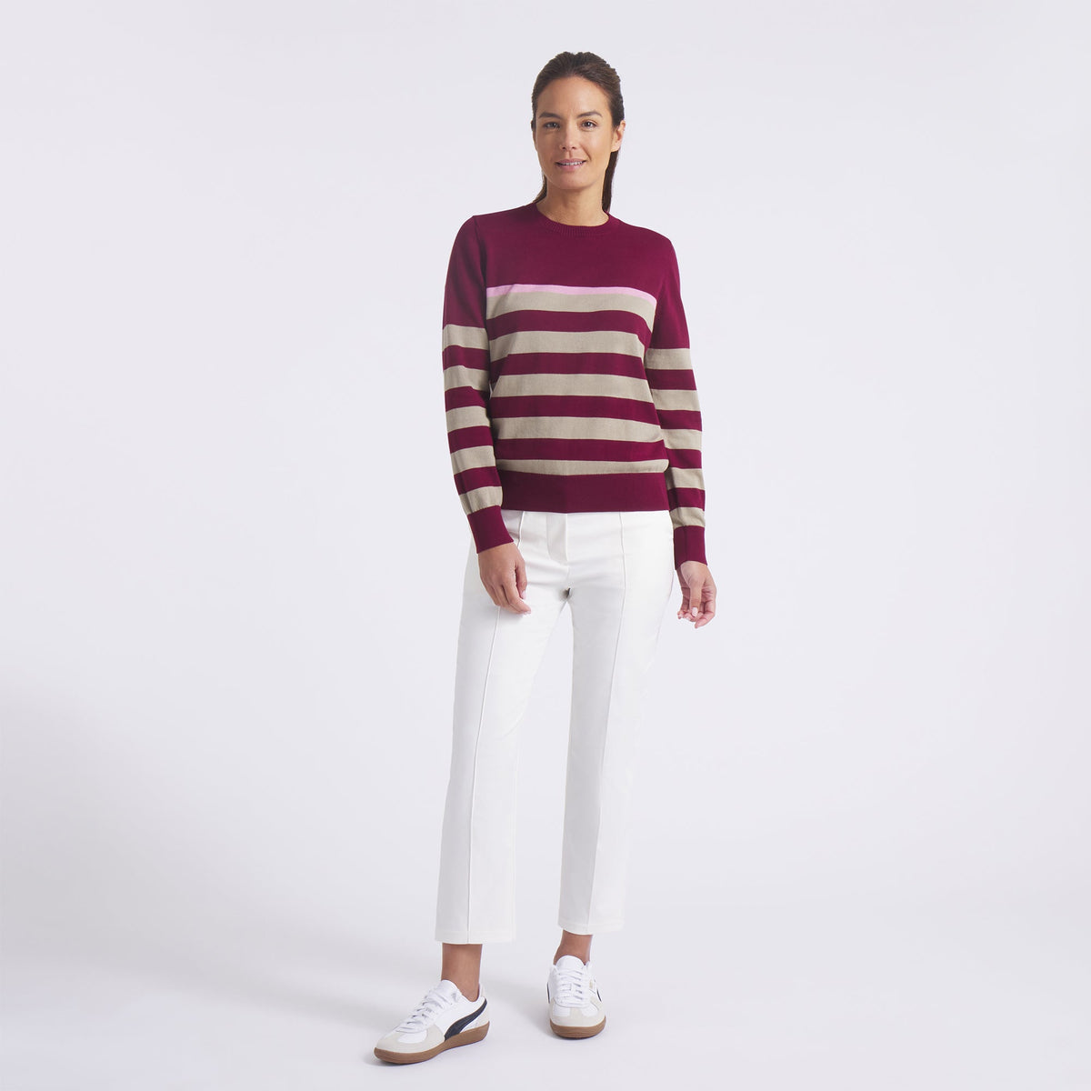 Women's Resort Stripe Golf Sweater / Puma Golf Discount