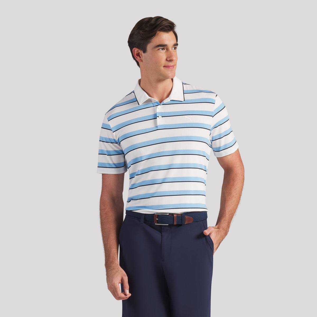 CLOUDSPUN Stripe Golf Polo / Puma Golf Featured