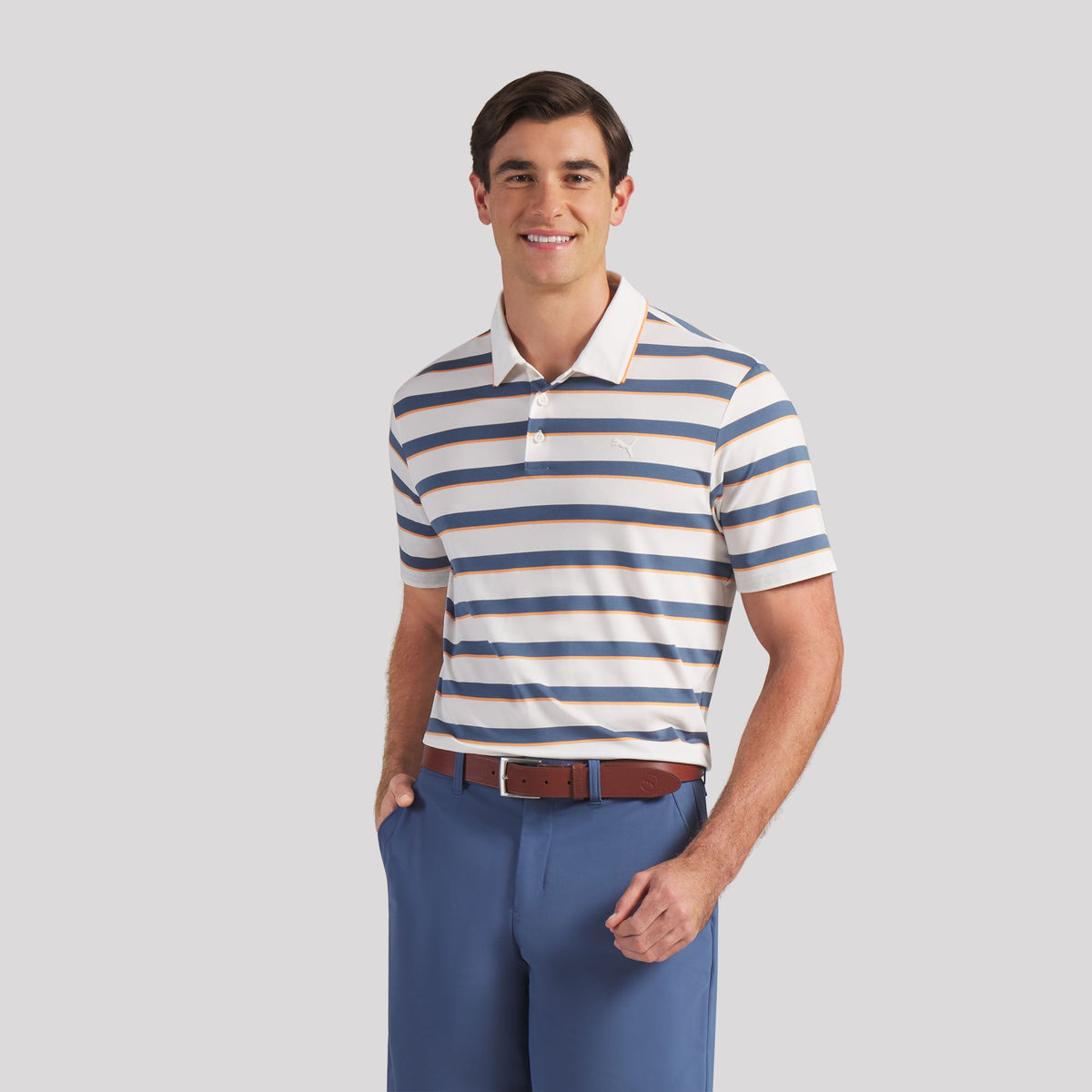 CLOUDSPUN Stripe Golf Polo / Puma Golf Featured