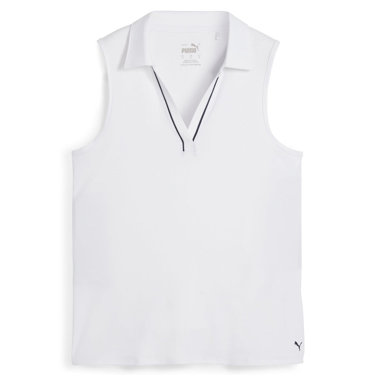 Women's CLOUDSPUN Piped Sleeveless Golf Polo / Puma Golf Recommended
