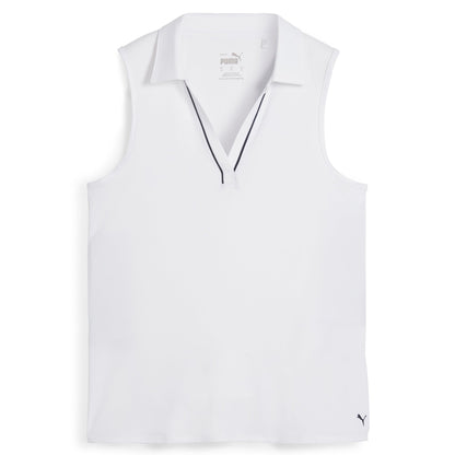 Women's CLOUDSPUN Piped Sleeveless Golf Polo / Puma Golf Recommended