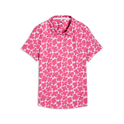 Girl's CLOUDSPUN Floral Golf Polo / Puma Golf Premium