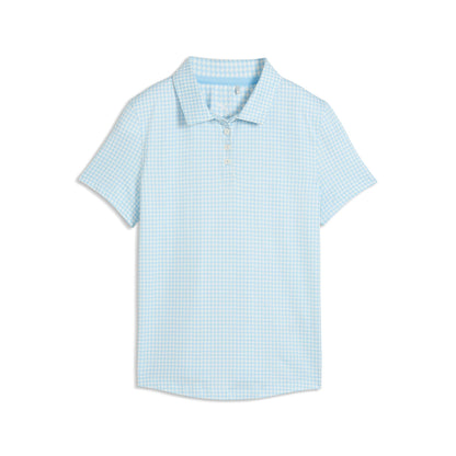 Girl's CLOUDSPUN Mono Check Golf Polo / Puma Golf Latest