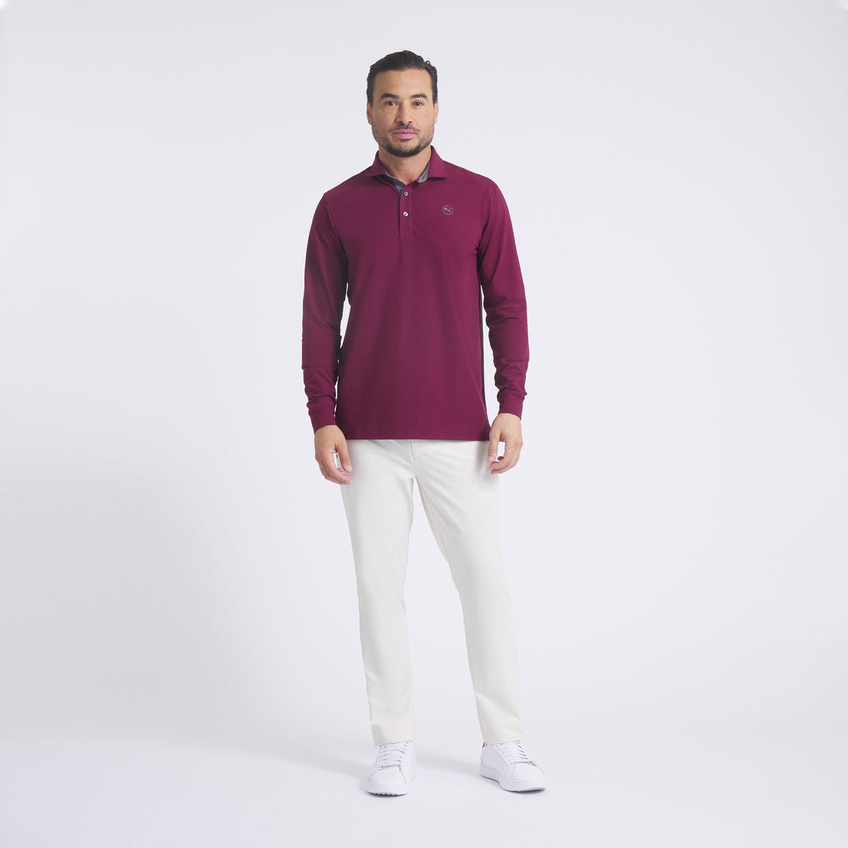 CLOUDSPUN Long Sleeve Midweight Golf Polo / Puma Golf Everyday