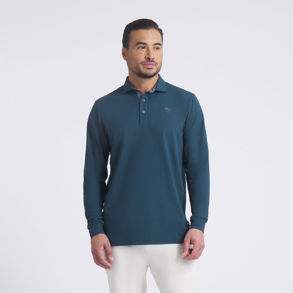 CLOUDSPUN Long Sleeve Midweight Golf Polo / Puma Golf Everyday