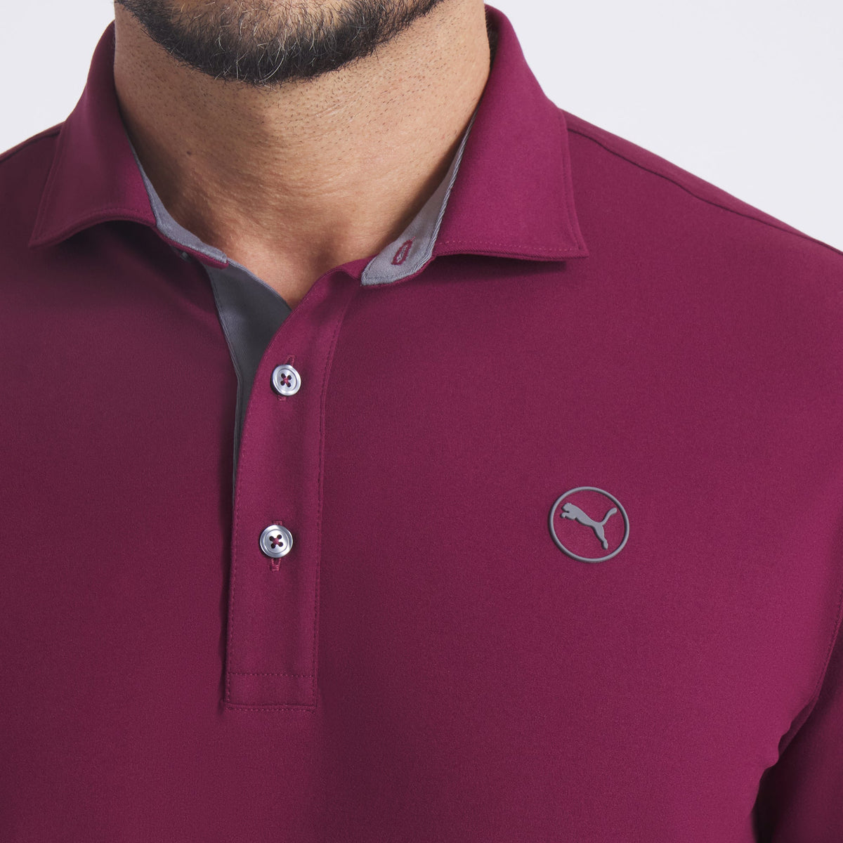 CLOUDSPUN Long Sleeve Midweight Golf Polo / Puma Golf Everyday